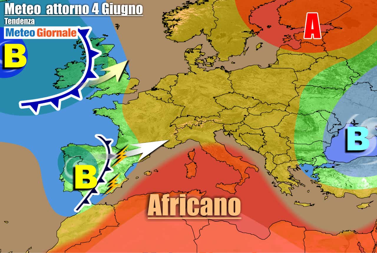 Analisi della pressione atmosferica in Italia e sull'Europa