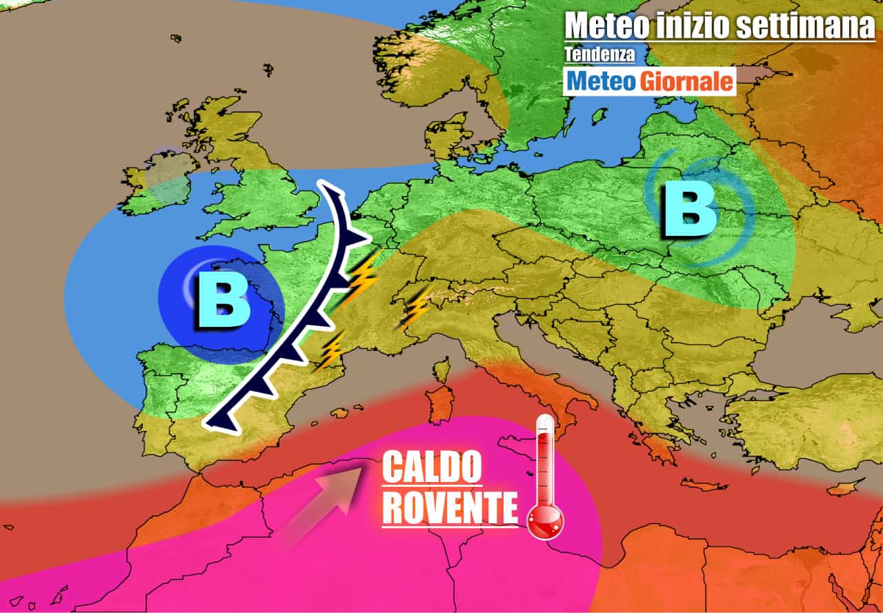 Anticiclone africano ancora dominatore assoluto