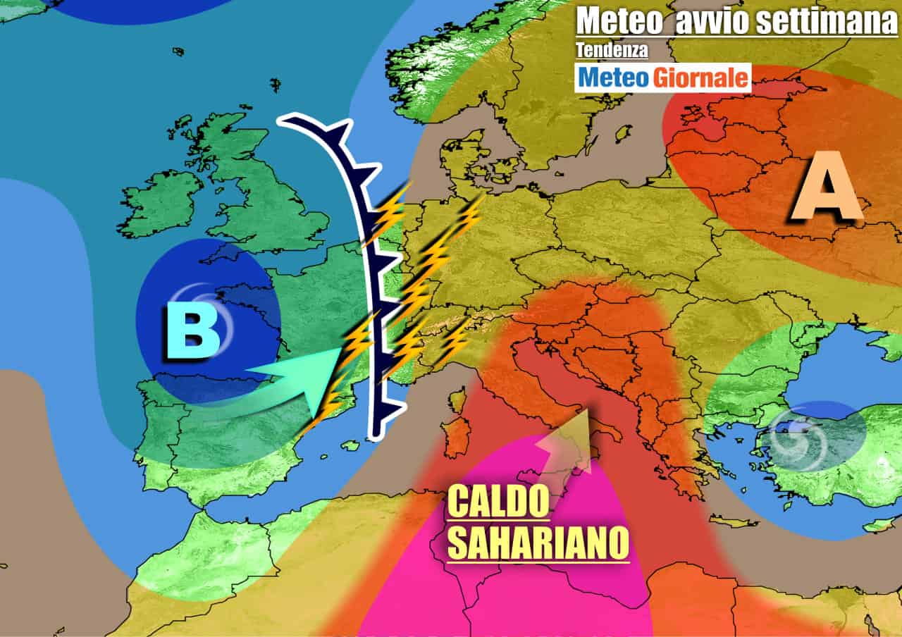 Italia divisa fra caldo e temporali, scenario meteo che permarrà per diversi giorni