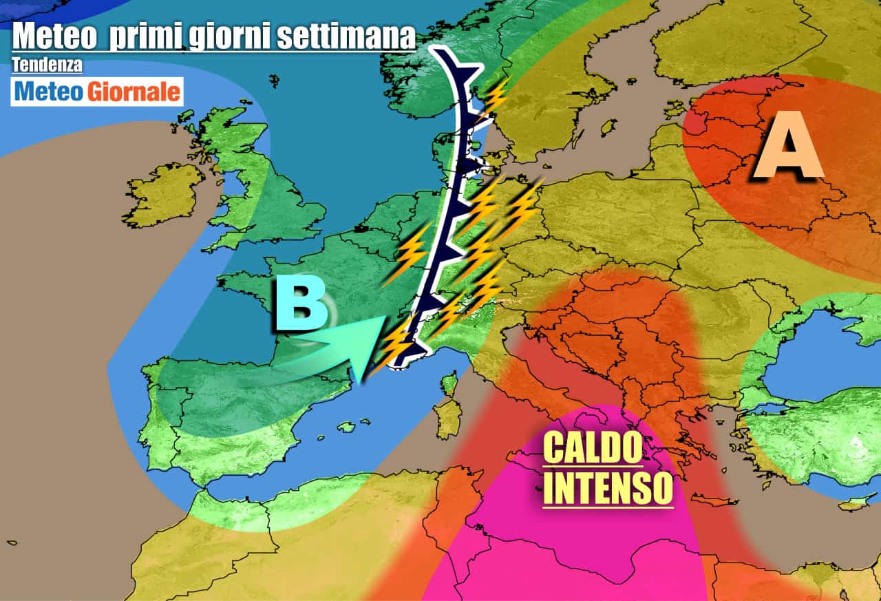 Italia fra caldo africano e temporali