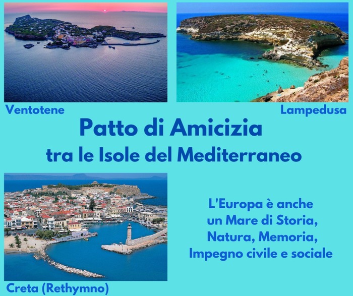 Patto amicizia Mediterraneo tra Ventotene, Lampedusa e Creta