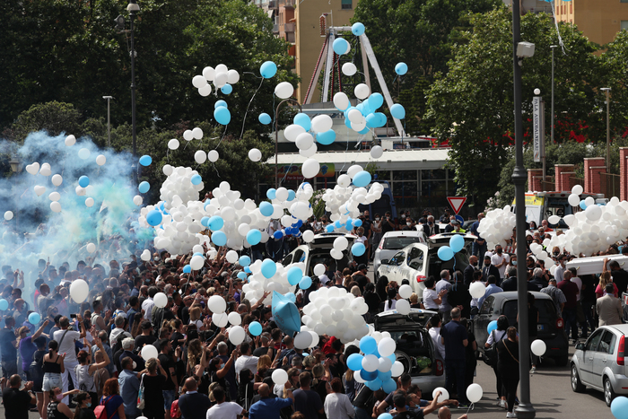 Strage Ardea:fumogeni biancocelesti per l’addio a Daniel e David