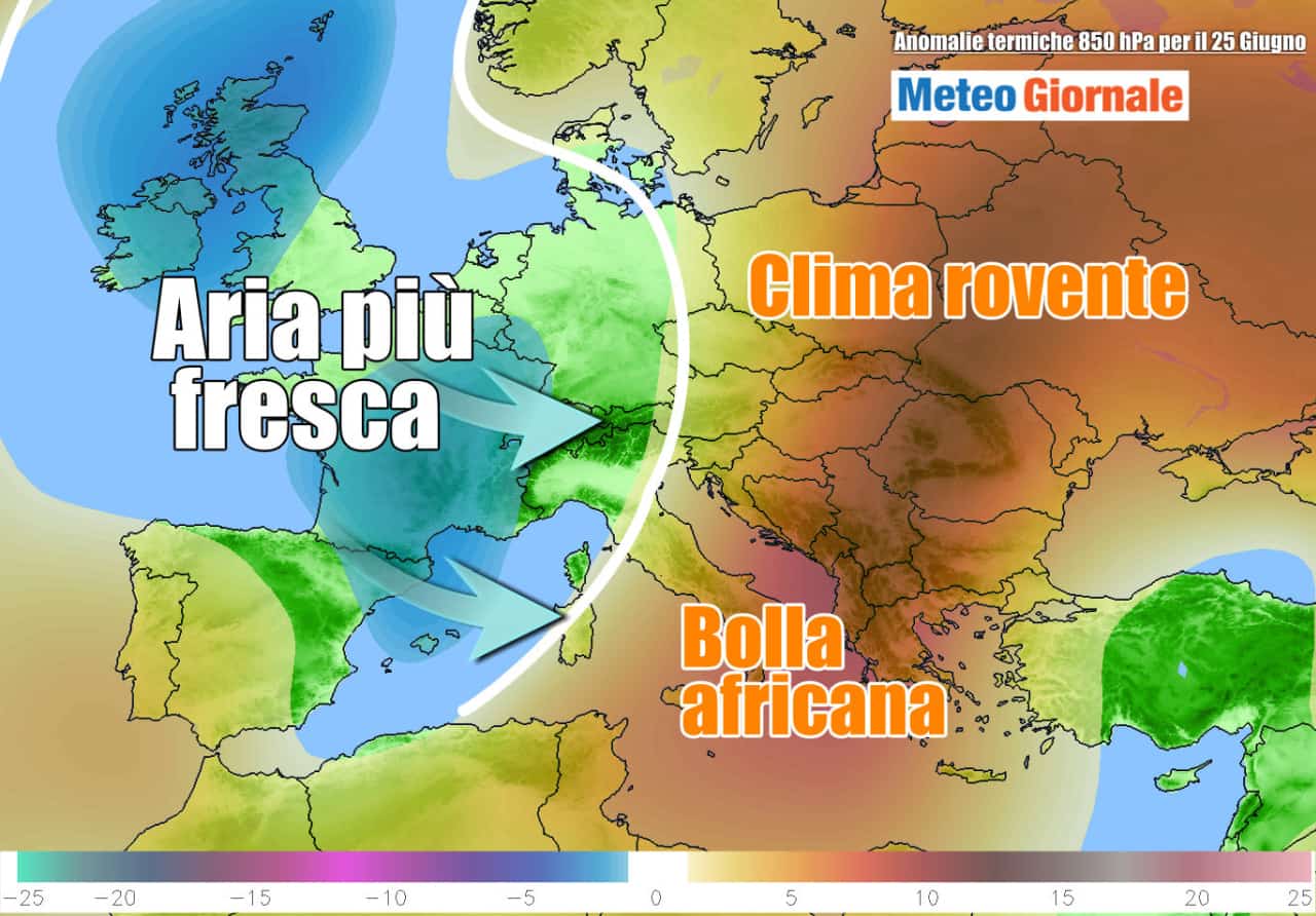 Verso un weekend dalla calura un po' più vivibile