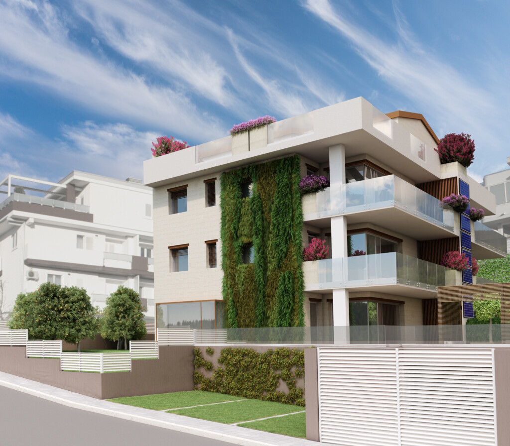 Pietra Solare, il primo edificio green con giardino verticale