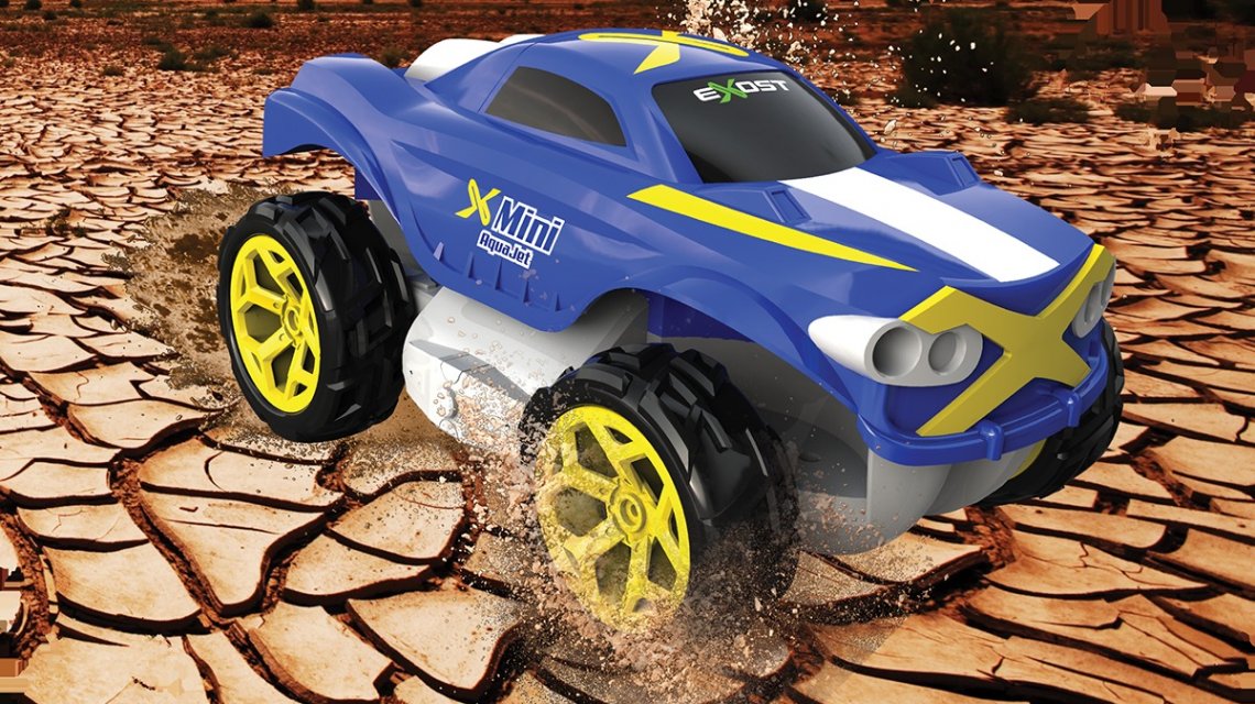 Aquajet, l’auto radiocomandata che diventa anfibia