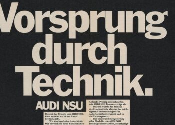 Audi, da 50 anni “All’avanguardia della tecnica”, uno slogan che diventa un “marchio”