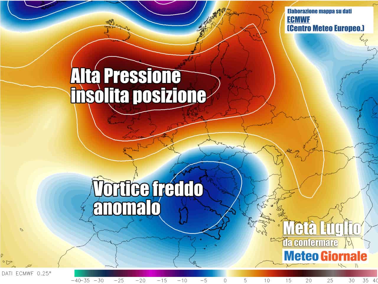 meteo stop estate - METEO di metà Luglio: DURO COLPO all’ ESTATE. Uno STOP vero