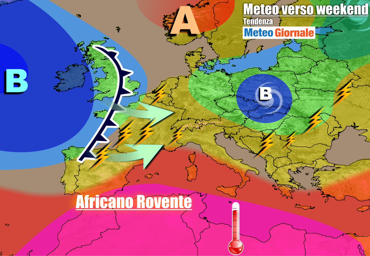 Altri temporali in rotta verso l'Italia