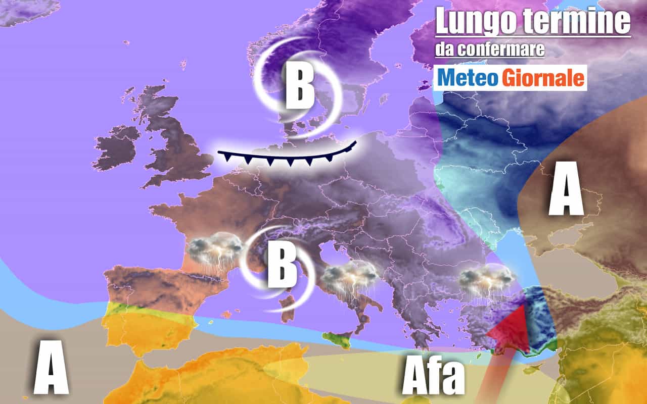 lungo termine mtg 1 - METEO Italia al 22 Luglio: confermato brusco STOP. Calo temperature