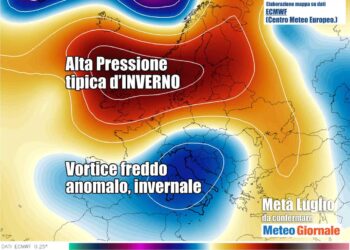 Vero STOP Meteo Estate irromperà Goccia d’Aria Fredda dalla Rotta Italia. Rischio Temporali di forte intensità