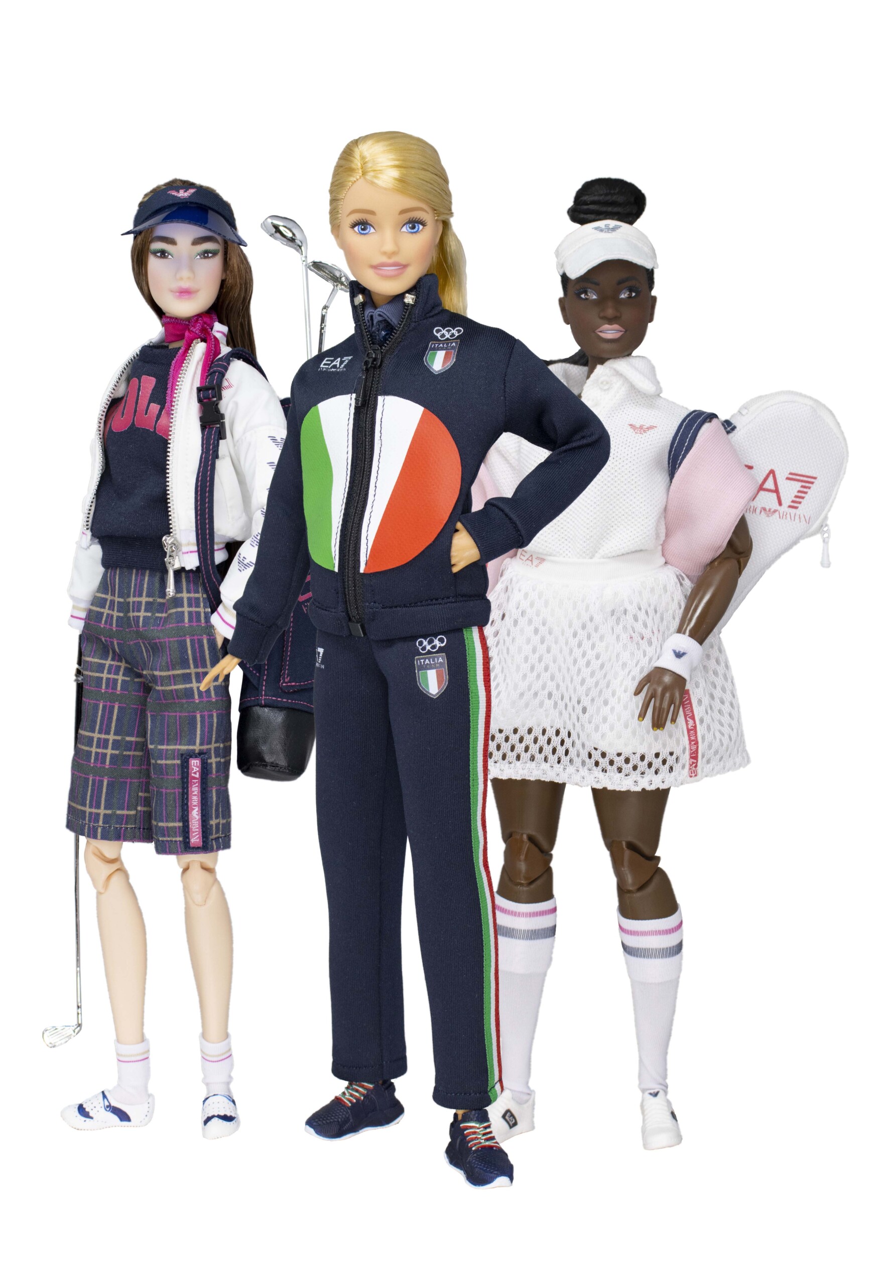 Barbie, Italia Team e EA7 Emporio Armani a Tokyo 2020: parte ufficialmente l’asta benefica delle 3 Barbie One-of-a-Kind