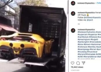 La SF90 casca dal camion: come farsi venire un infarto