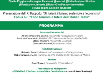 “Turismo e made in Italy: ‘ricette’ per la ripartenza” per celebrare 42a Giornata Mondiale del Turismo