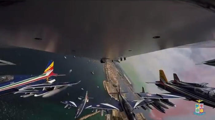 Frecce Tricolori: Mattarella e Casellati al 60/ anniversario