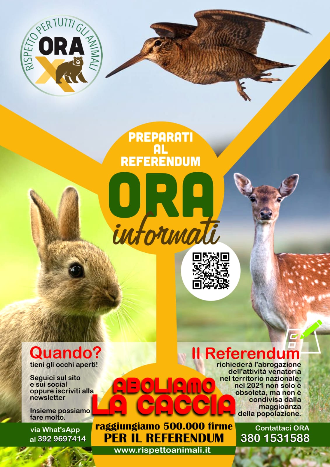REFERENDUM CACCIA: Dal 10 settembre parte la firma online