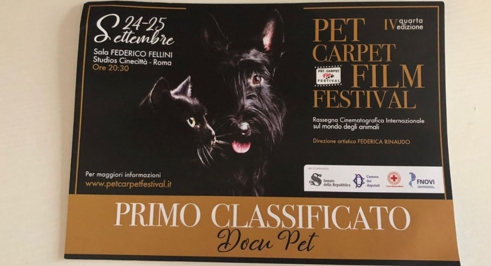 Il docufilm dedicato al Centro Recupero Ricci La Ninna ha vinto il Pet Carpet Film Festival