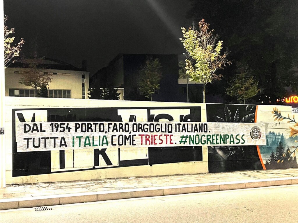 Il sostegno di CasaPound va ovviamente a chi in questi giorni mette a rischio la propria sicurezza economica e lavorativa per una battaglia, quella contro il green pass