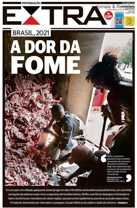 Shock per foto brasiliani in cerca cibo fra carcasse animali