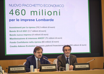 ECONOMIA, PRESIDENTE FONTANA E ASSESSORE GUIDESI: REGIONE METTE IN CAMPO 460 MILIONI DI EURO PER LE IMPRESE