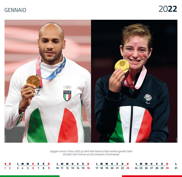 Jacobs e Bebe Vio testimonial calendario Polizia, ‘grande anno’