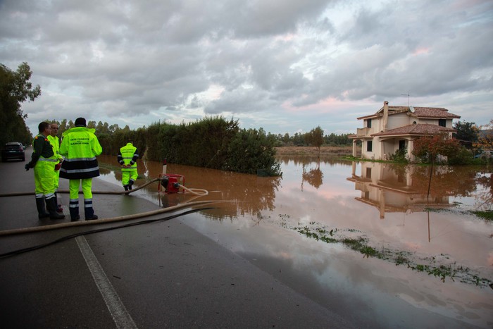Maltempo: 250 interventi di P. civile in 24 ore in Sardegna