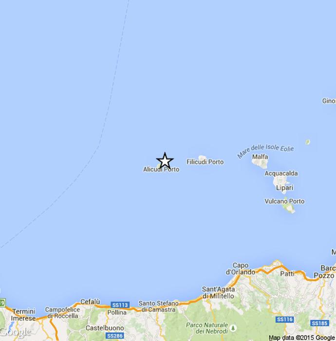 Sisma del 4.3 al largo delle Eolie, nessun danno