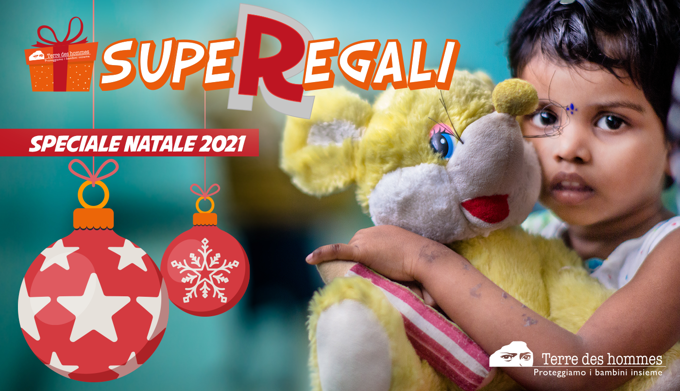 A NATALE, CON I REGALI SOLIDALI DI TERRE DES HOMMES PROTEGGI LE BAMBINE E I BAMBINI IN ITALIA E NEL MONDO
