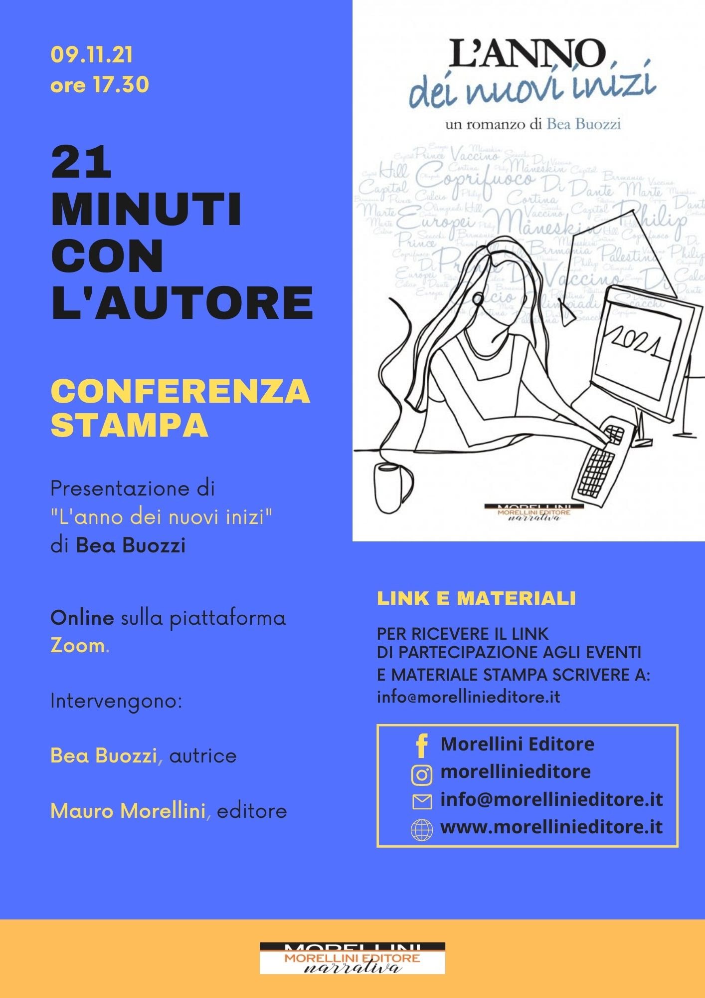 21 MINUTI CON L’AUTORE • “L’anno dei nuovi inizi” di Bea Buozzi