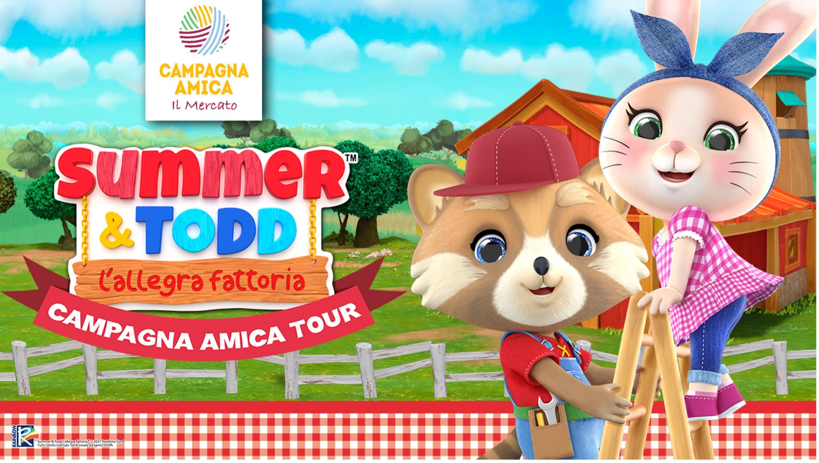 I personaggi della serie Rainbow in un progetto con Fondazione Campagna Amica per sensibilizzare alle tematiche della natura, sostenibilità e stile di vita sano