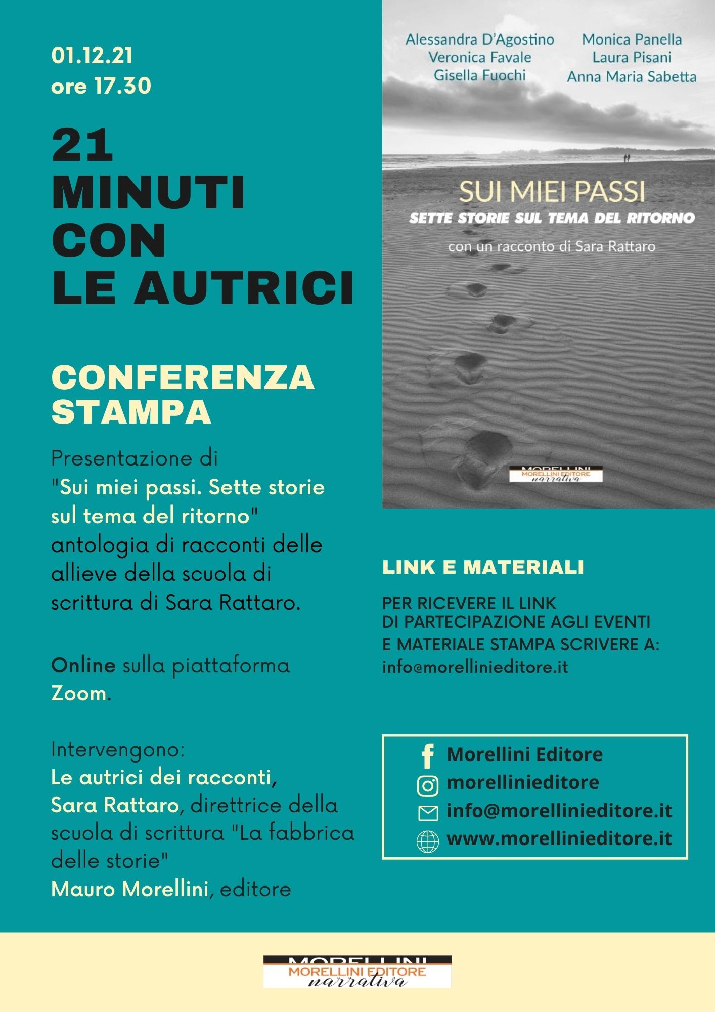 21 MINUTI CON LE AUTRICI, “Sui miei passi. Sette storie sul tema del ritorno”