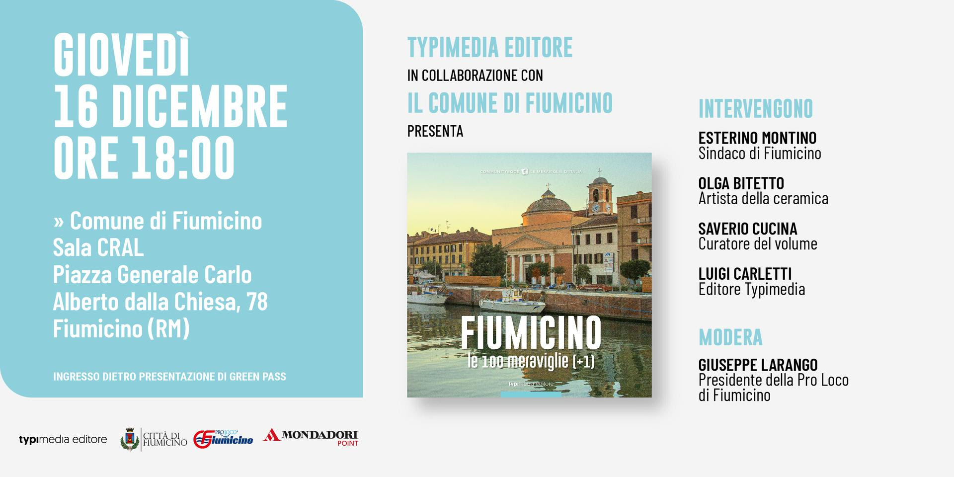 Fiumicino, le 100 meraviglie +1: da oggi in libreria e in edicola con TYPIMEDIA