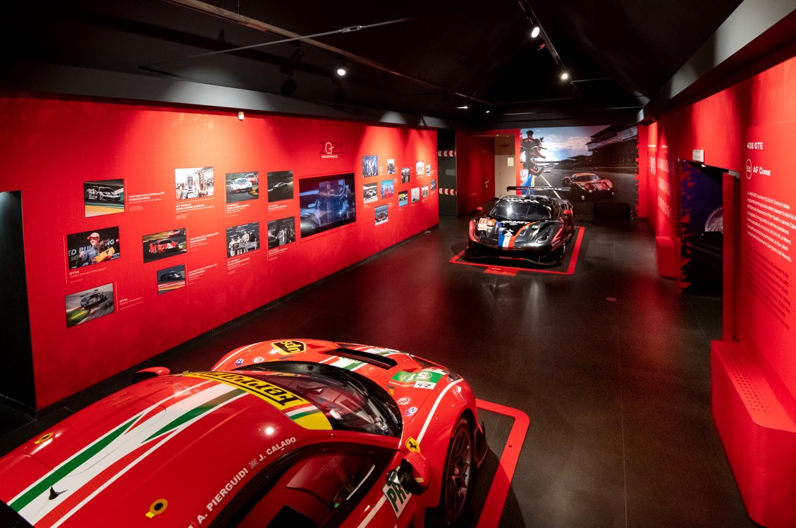 In esposizione a Maranello la stagione dei trionfi Ferrari nelle gare GT