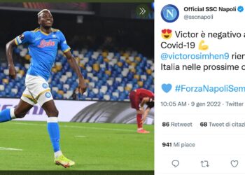 Napoli, Insigne si ferma due settimane. Osimhen verso il rientro