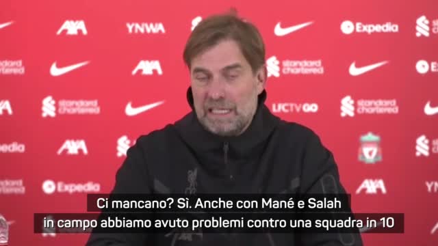 Klopp: "Mané e Salah ci mancano, ma..."