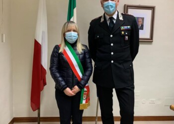 Il colonnello Nicola Candido dell'Arma dei Carabinieri in visita a San Severino Marche