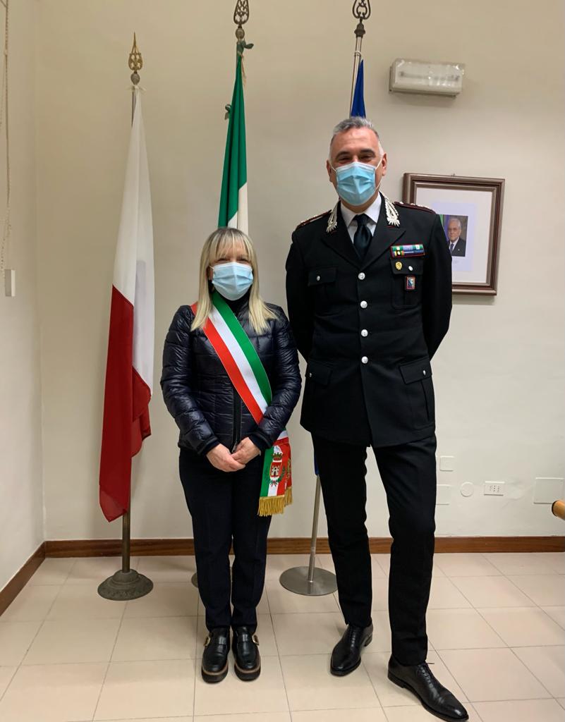 Il colonnello Nicola Candido dell'Arma dei Carabinieri in visita a San Severino Marche