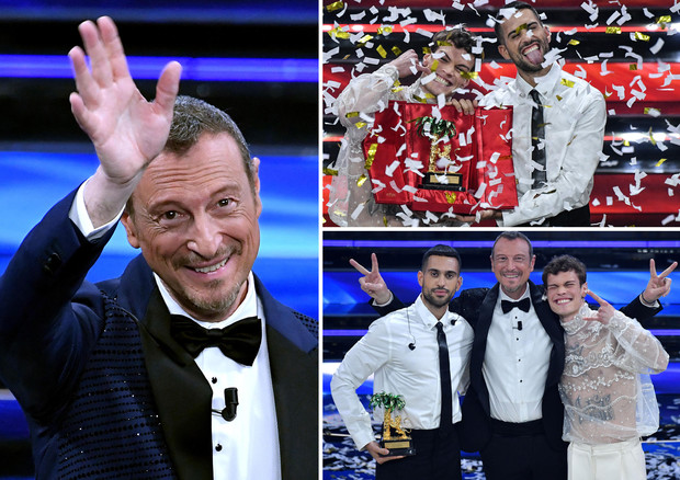 Mahmood e Blanco contro Elisa seconda classificata, e Gianni Morandi, terzo classificato. A Massimo Ranieri è andato invece il Premio della Critica.