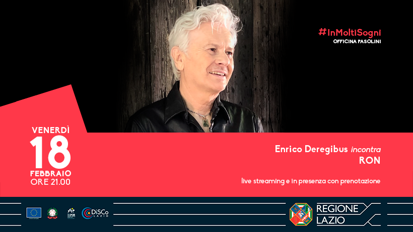 RON PROTAGONISTA DEL NUOVO INCONTRO DI ENRICO DEREGIBUS A OFFICINA PASOLINI