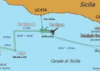 Il gas (99% metano), estratto dai giacimenti Argo e Cassiopea e trattato dall’impianto di Gela, avrà una portata di picco equivalente a più di 7 volte l’attuale