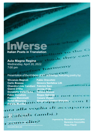 Festival della poesia italiana alla John Cabot University