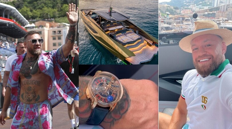 McGregor, quanto lusso per la F1 tra yacht Lamborghini e "l'orologio roulette"