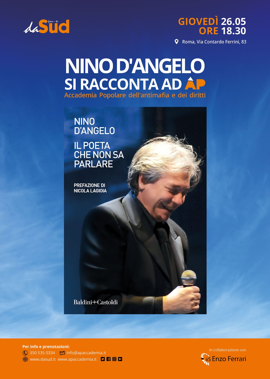 Nino D’Angelo, il poeta che non sa parlare, si racconta: “La cultura è come l’aria, un diritto di tutti”