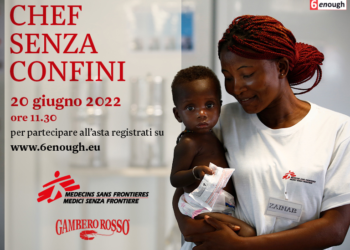 Il 20 giugno asta benefica “Chef senza confini” per i Medici Senza Frontiere