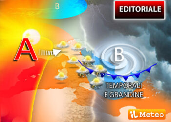 Meteo: ciclone balcanico si sposta a Sud e porta temporali