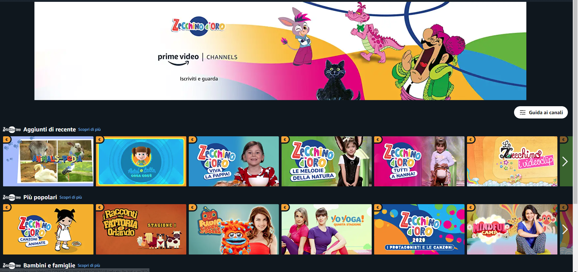 Zecchino D’Oro Channel al via su Prime Video Channels