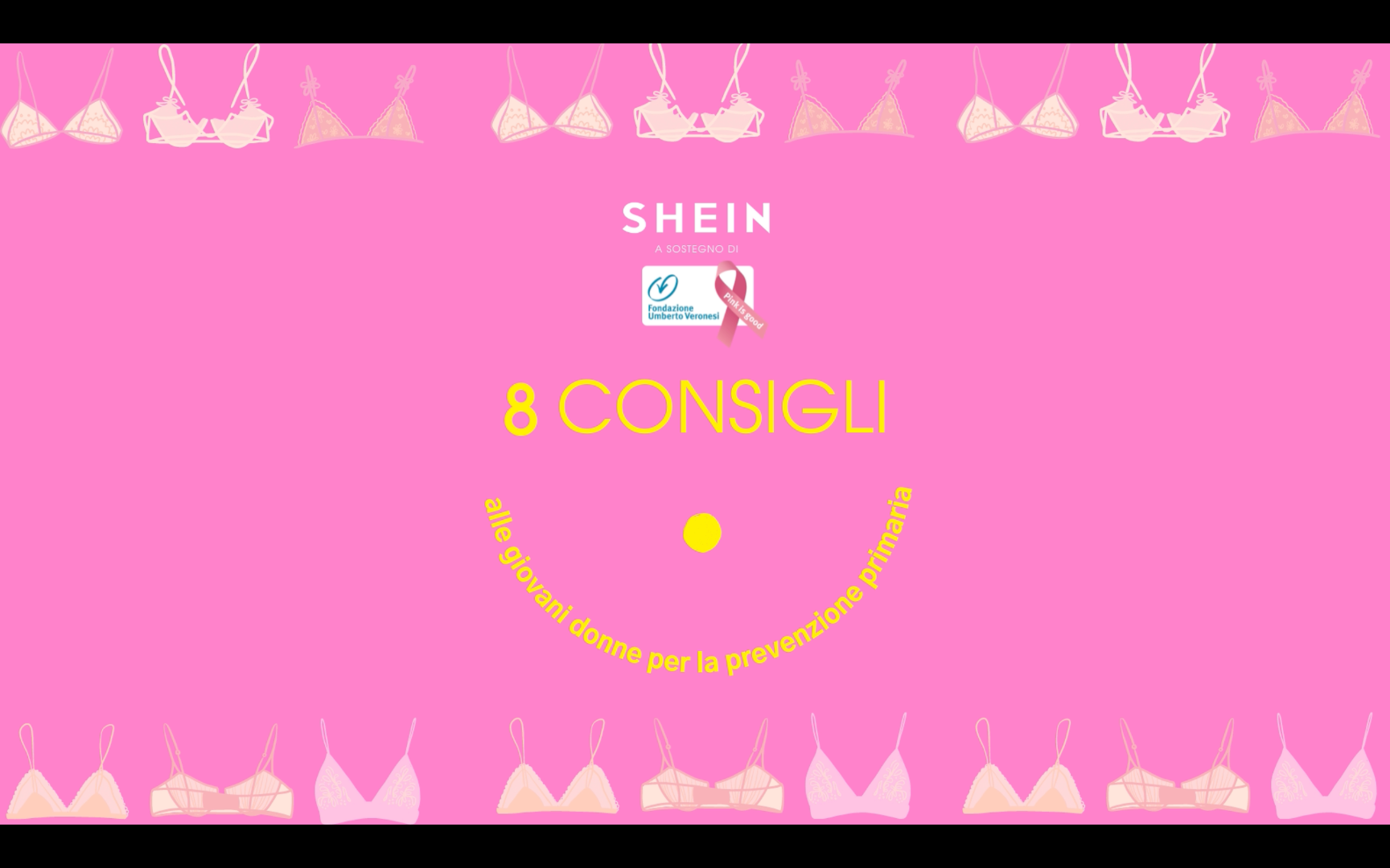 SHEIN rinnova la partnership con Fondazione Umberto Veronesi e sensibilizza le giovani donne alla prevenzione primaria