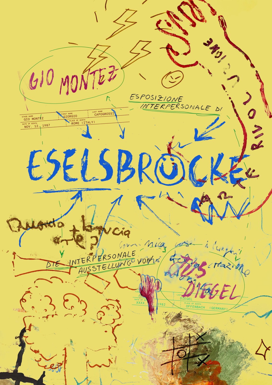 “Eselsbrücke”, al Goethe Institut Rom la mostra interpersonale di Gio Montez e Jos Diegel, tra asini, performance e token