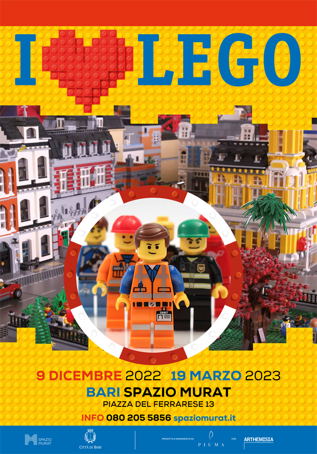 Dal 9 dicembre “I LOVE LEGO”, la mostra sui mattoncini colorati più famosi al mondo