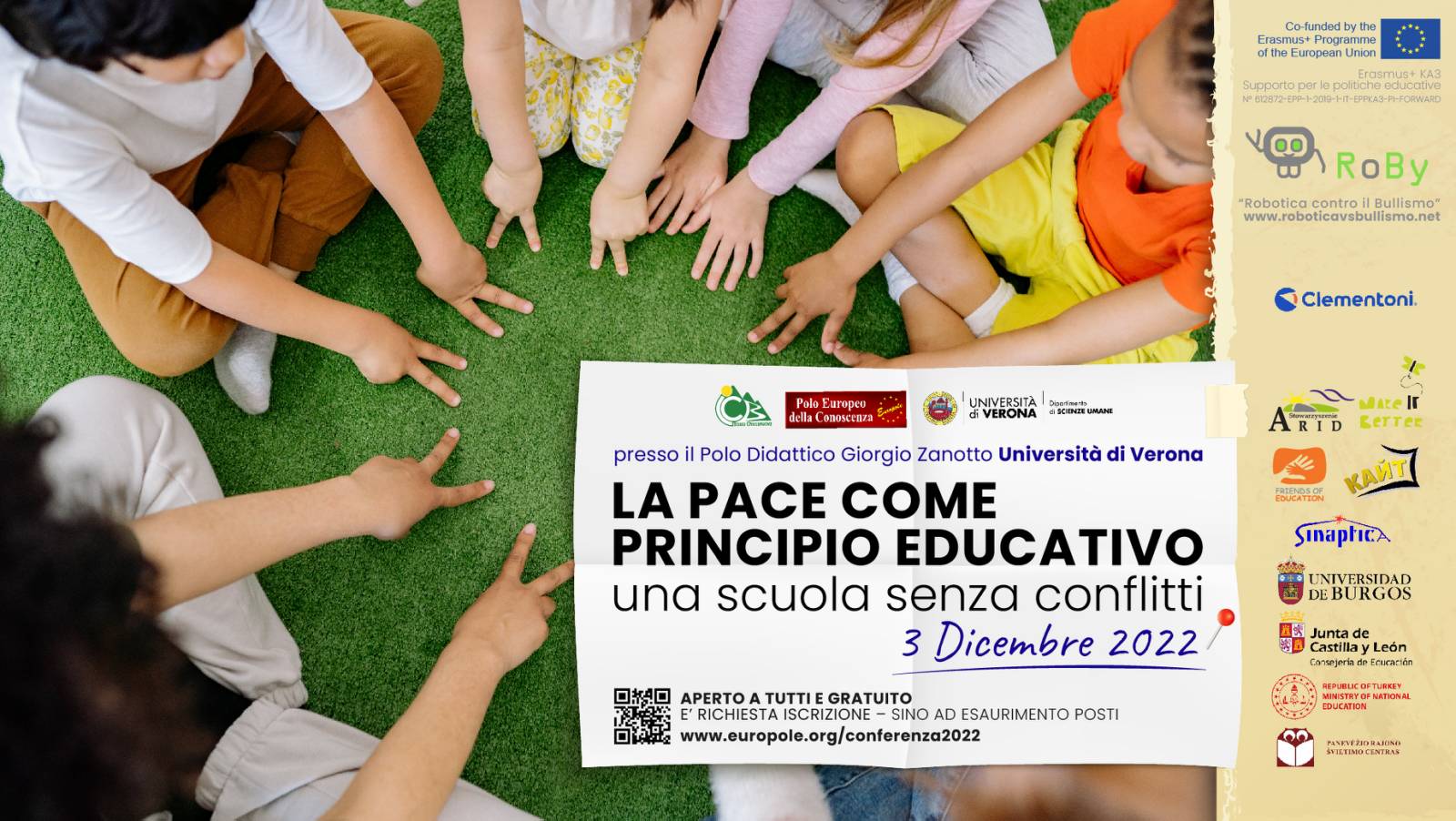 La pace come principio educativo, una scuola senza conflitti