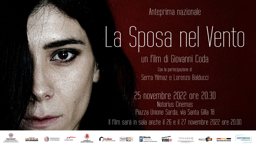 Il 25 novembre 2022 la première nazionale del film ‘La sposa nel vento’ di Giovanni Coda